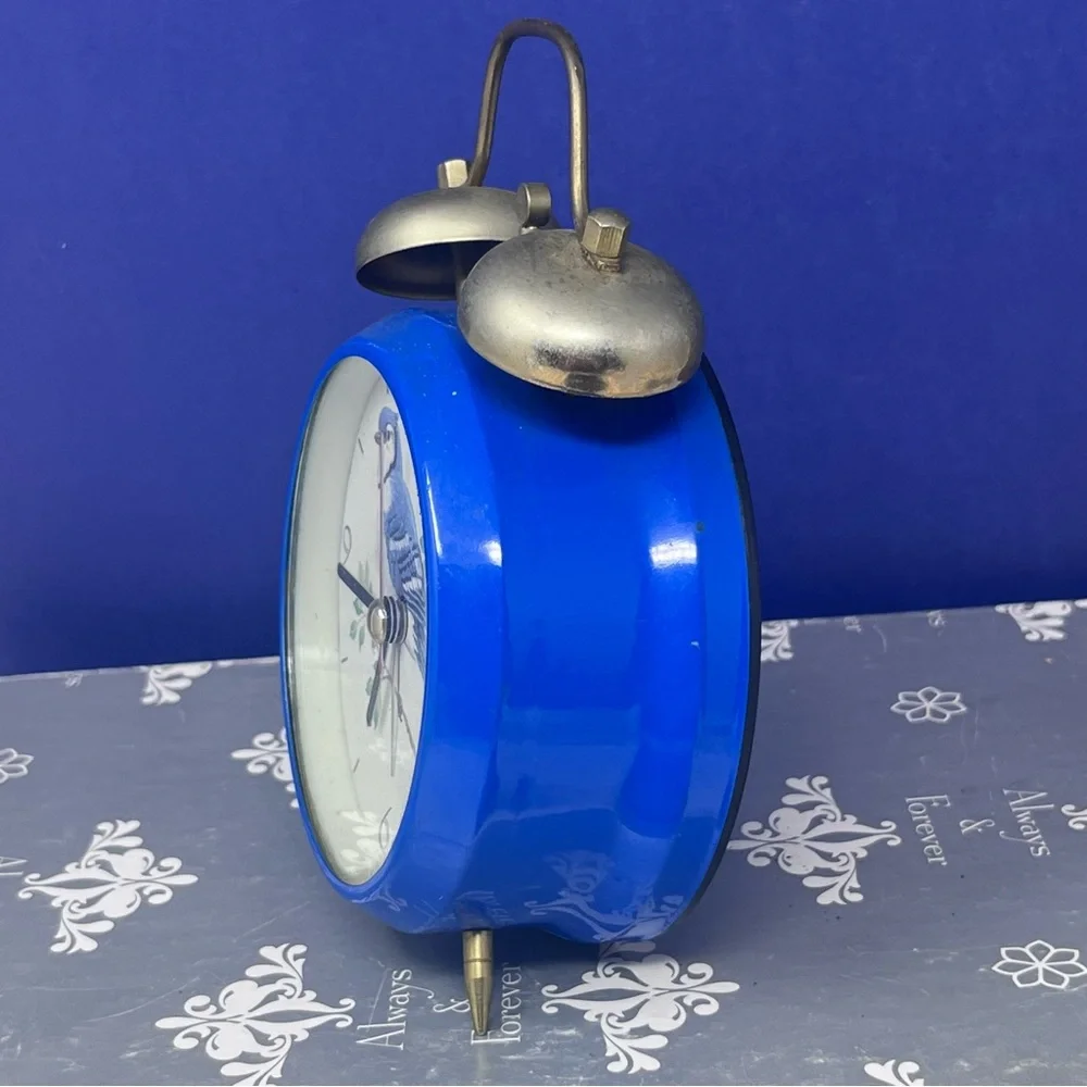 Blue Jay Twin Bell Alarm Clock Retro